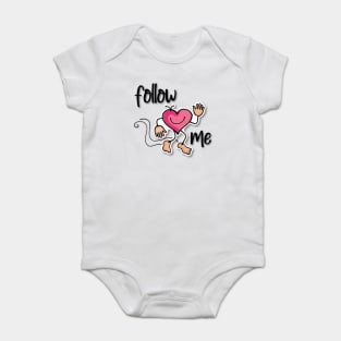 Follow your heart Baby Bodysuit